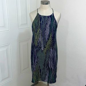 🌷TYCHE mini dress size L navy and green 🌷